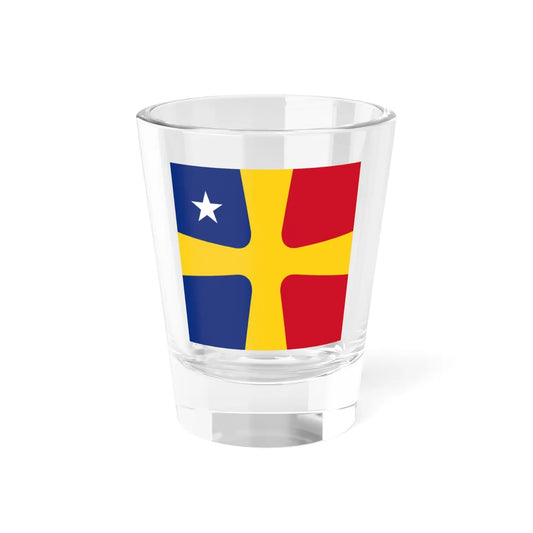 Flag of Romanian Rear Admiral WWII (Oman) Shot Glass 1.5oz 1.5oz - Go Mug Yourself
