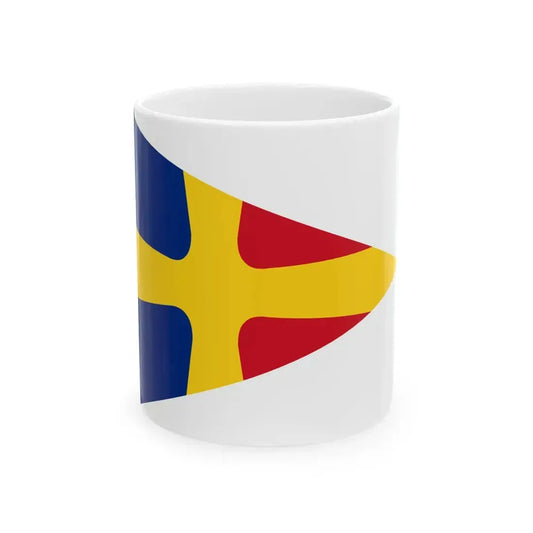 Flag of Romanian Seniority Pennant WWII (Oman) White Coffee Mug 11oz - Go Mug Yourself