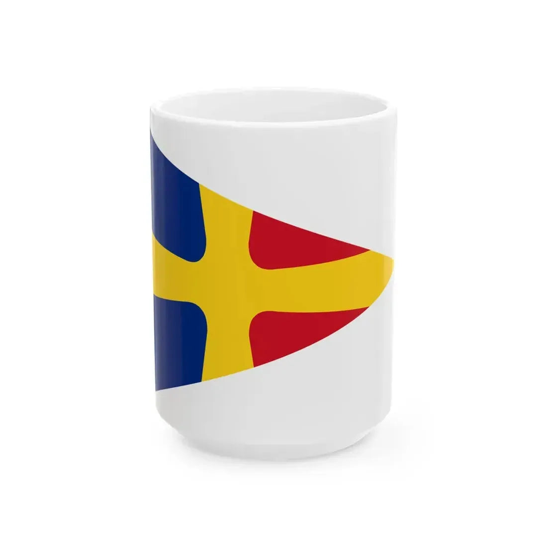 Flag of Romanian Seniority Pennant WWII (Oman) White Coffee Mug 15oz - Go Mug Yourself