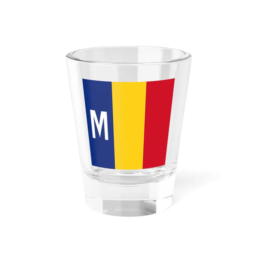 Flag of Romanian War minister 1939 (Oman) Shot Glass 1.5oz 1.5oz - Go Mug Yourself