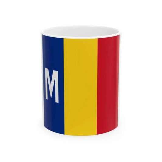 Flag of Romanian War minister 1939 (Oman) White Coffee Mug 11oz - Go Mug Yourself