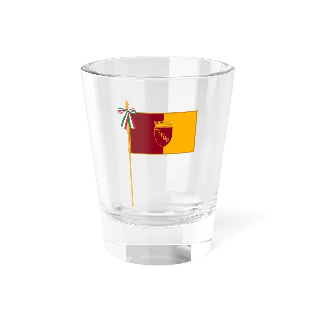Flag of Rome Complete (Italy) Shot Glass 1.5oz 1.5oz - Go Mug Yourself