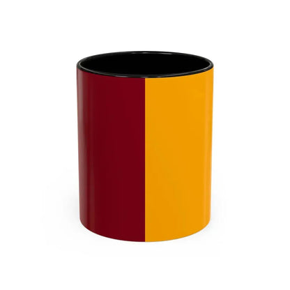 Flag of Rome Italy - Accent Coffee Mug 11oz Black - Go Mug Yourself