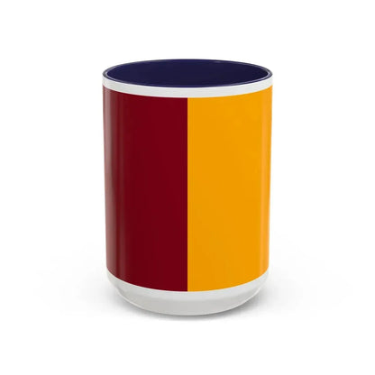 Flag of Rome Italy - Accent Coffee Mug 15oz Navy - Go Mug Yourself