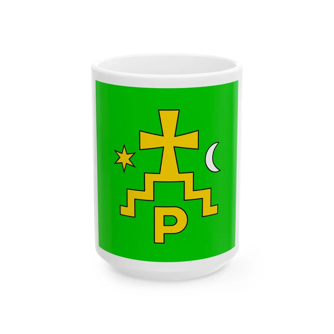 Flag of Romny (Ukraine) White Coffee Mug 15oz - Go Mug Yourself