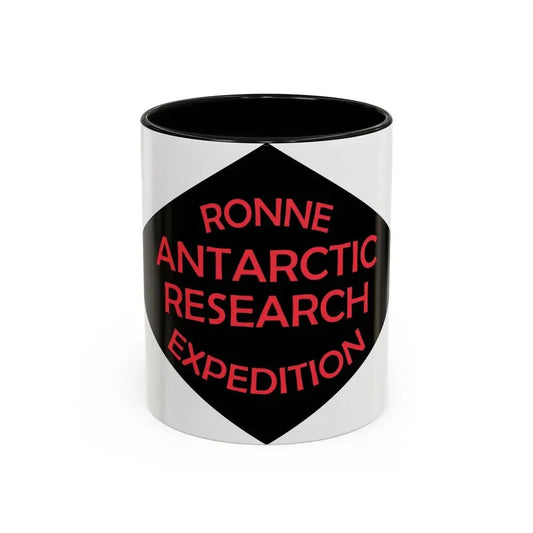 Flag of Ronne Antarctic Research Expedition - Accent Coffee Mug 11oz Black - Go Mug Yourself