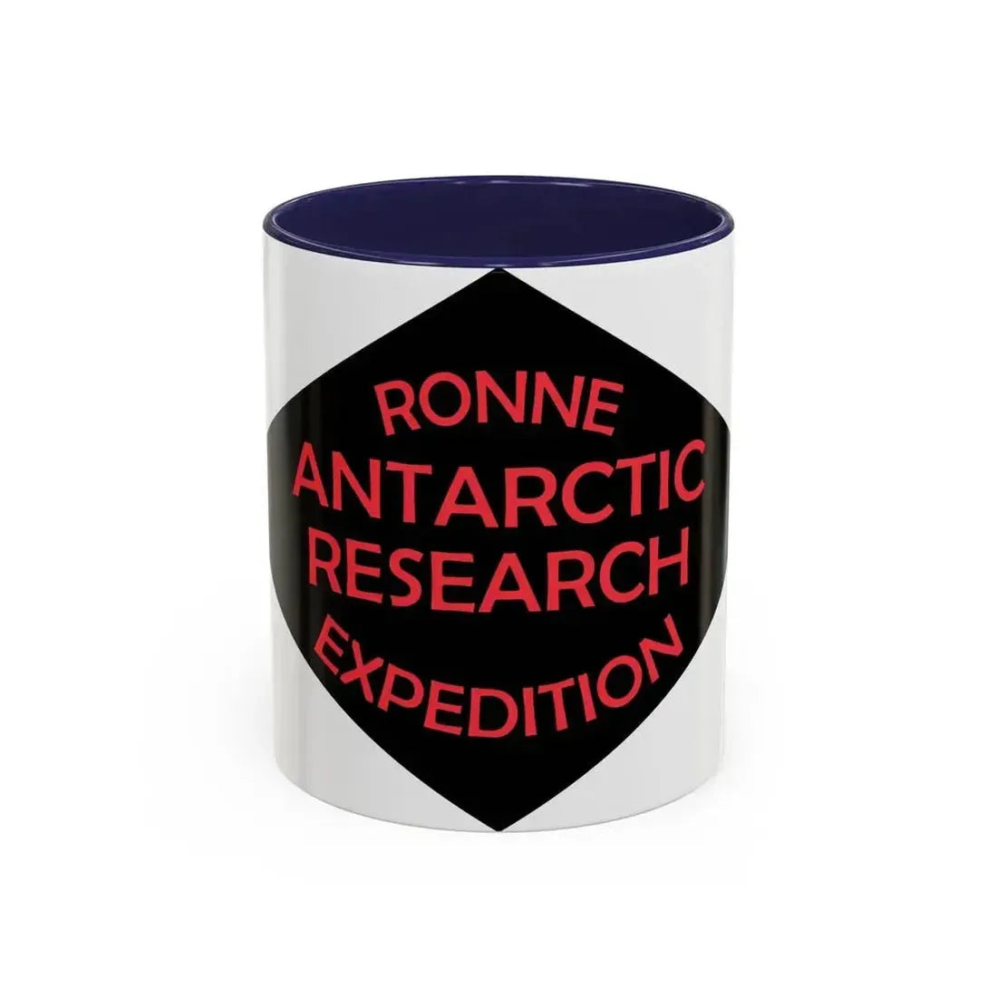 Flag of Ronne Antarctic Research Expedition - Accent Coffee Mug 11oz Navy - Go Mug Yourself