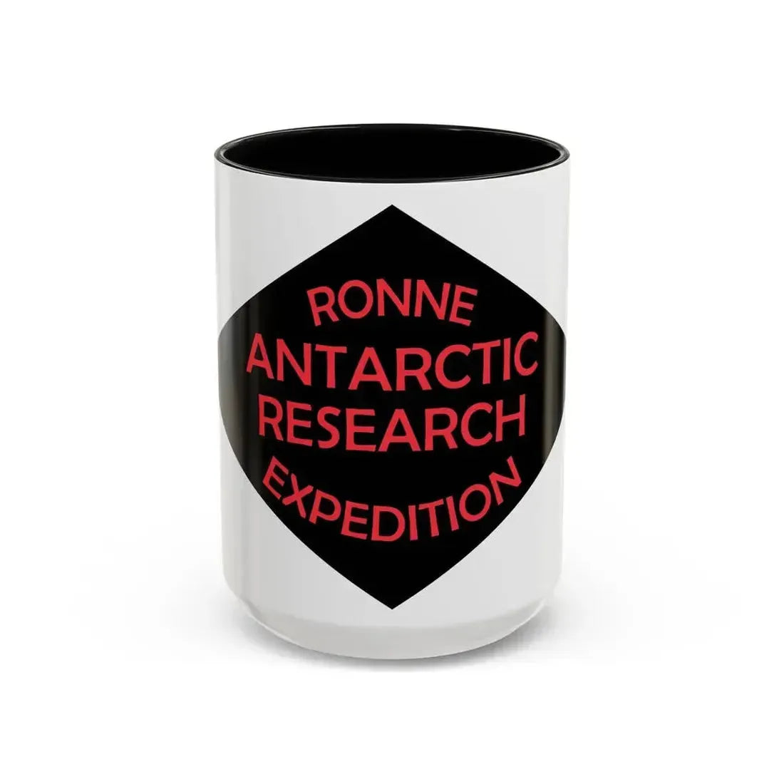 Flag of Ronne Antarctic Research Expedition - Accent Coffee Mug 15oz Black - Go Mug Yourself