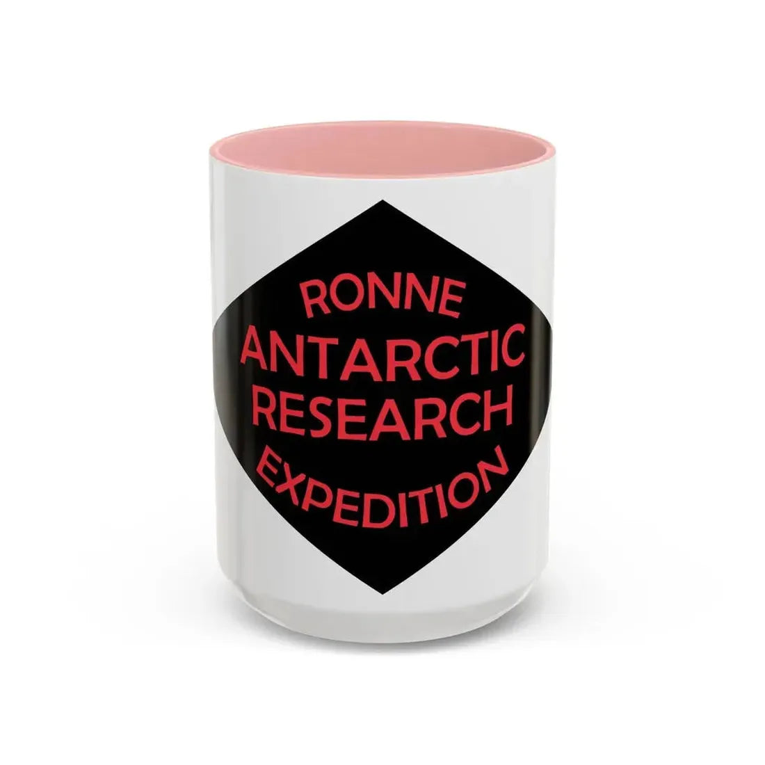 Flag of Ronne Antarctic Research Expedition - Accent Coffee Mug 15oz Pink - Go Mug Yourself