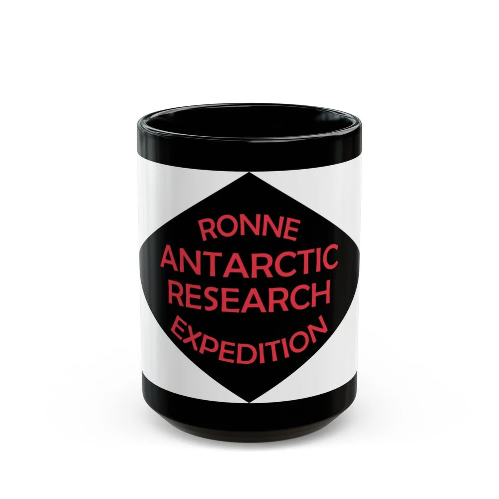 Flag of Ronne Antarctic Research Expedition - Black Coffee Mug-15oz-Go Mug Yourself