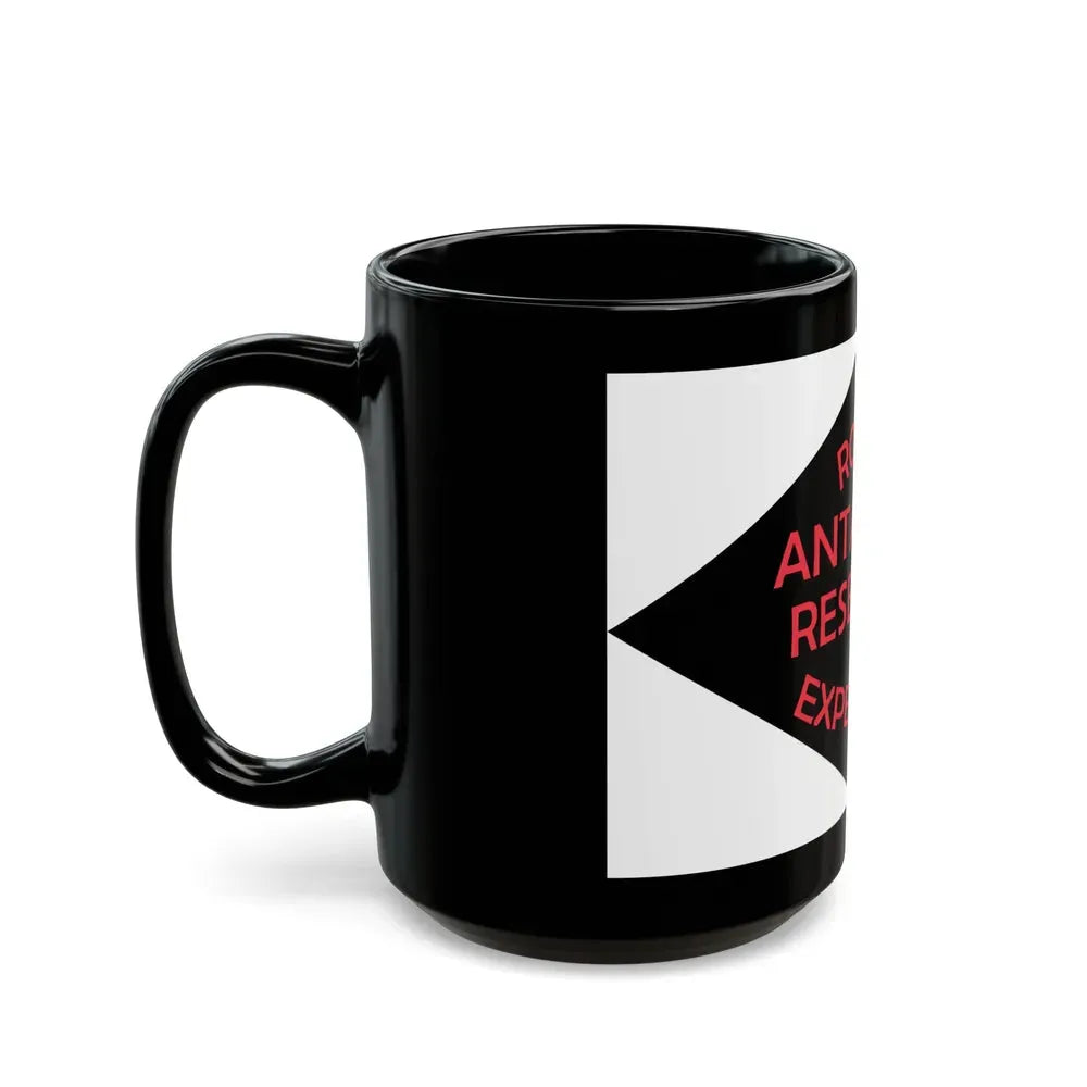 Flag of Ronne Antarctic Research Expedition - Black Coffee Mug - Go Mug Yourself