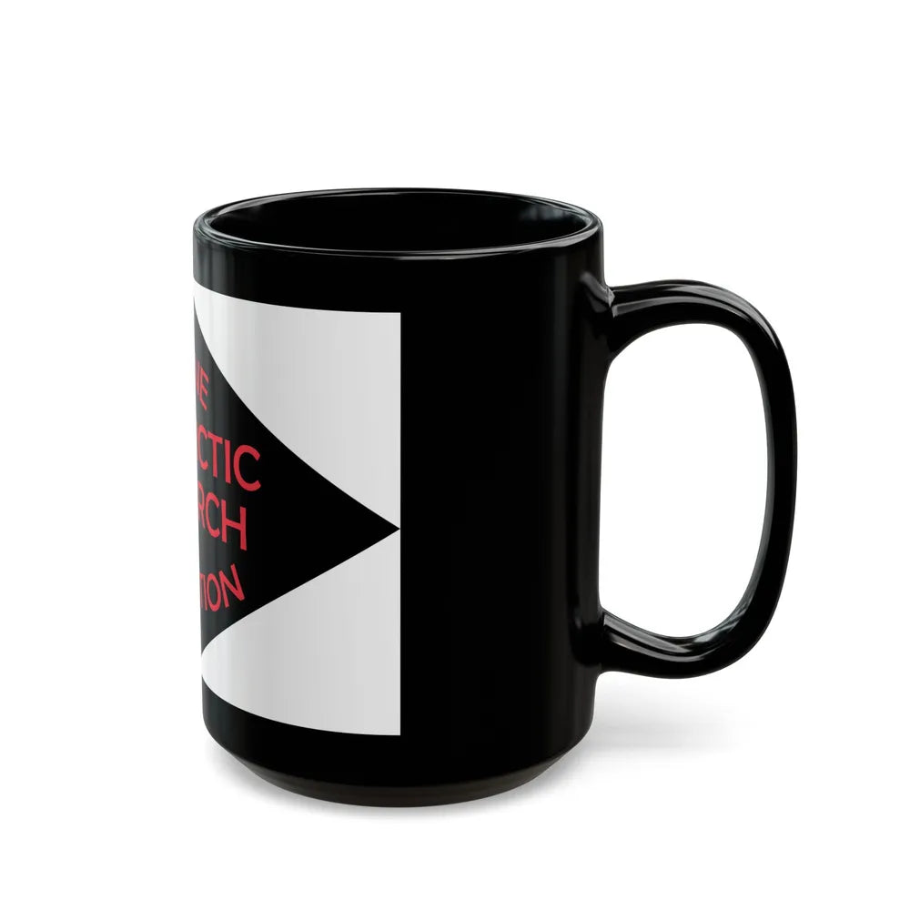 Flag of Ronne Antarctic Research Expedition - Black Coffee Mug-Go Mug Yourself