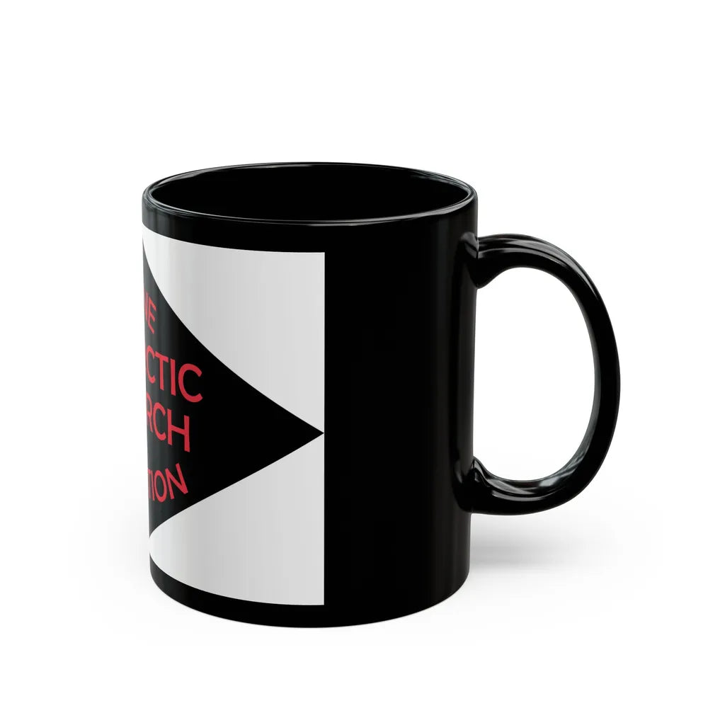 Flag of Ronne Antarctic Research Expedition - Black Coffee Mug-Go Mug Yourself