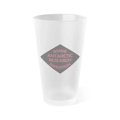 Flag of Ronne Antarctic Research Expedition - Frosted Pint Glass 16oz 16oz Frosted - Go Mug Yourself