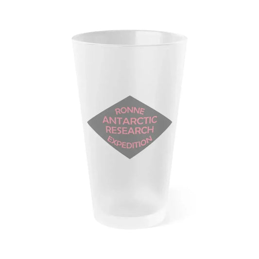 Flag of Ronne Antarctic Research Expedition - Frosted Pint Glass 16oz 16oz Frosted - Go Mug Yourself