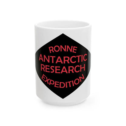 Flag of Ronne Antarctic Research Expedition - White Coffee Mug 15oz - Go Mug Yourself