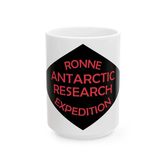 Flag of Ronne Antarctic Research Expedition - White Coffee Mug 15oz - Go Mug Yourself