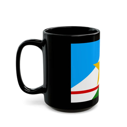 Flag of Roraima Brazil - Black Coffee Mug-Go Mug Yourself