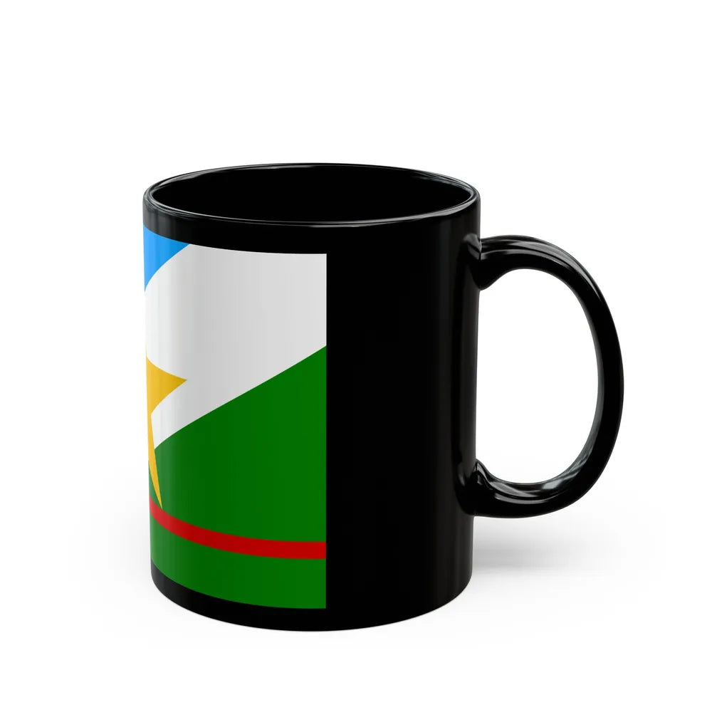 Flag of Roraima Brazil - Black Coffee Mug-Go Mug Yourself