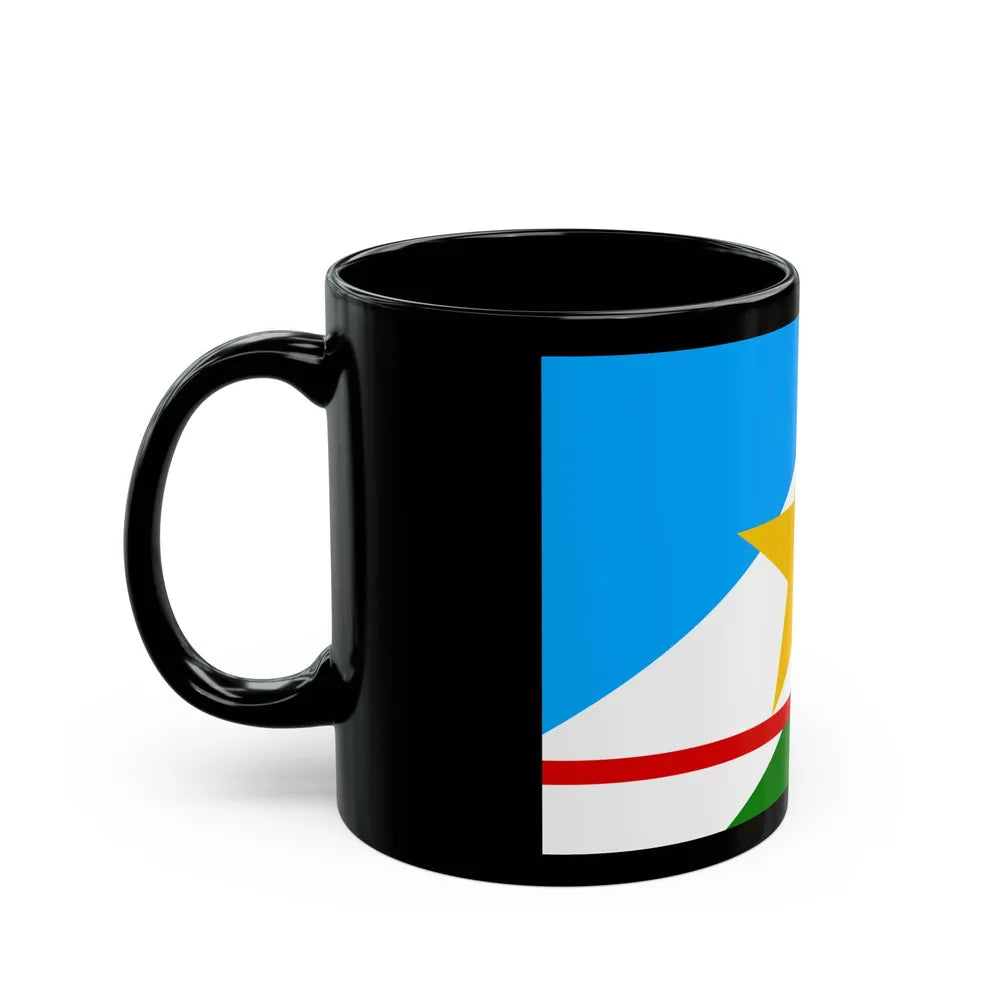 Flag of Roraima Brazil - Black Coffee Mug-Go Mug Yourself