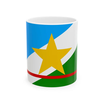 Flag of Roraima Brazil - White Coffee Mug-11oz-Go Mug Yourself