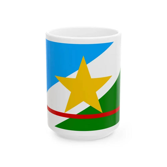 Flag of Roraima Brazil - White Coffee Mug 15oz - Go Mug Yourself