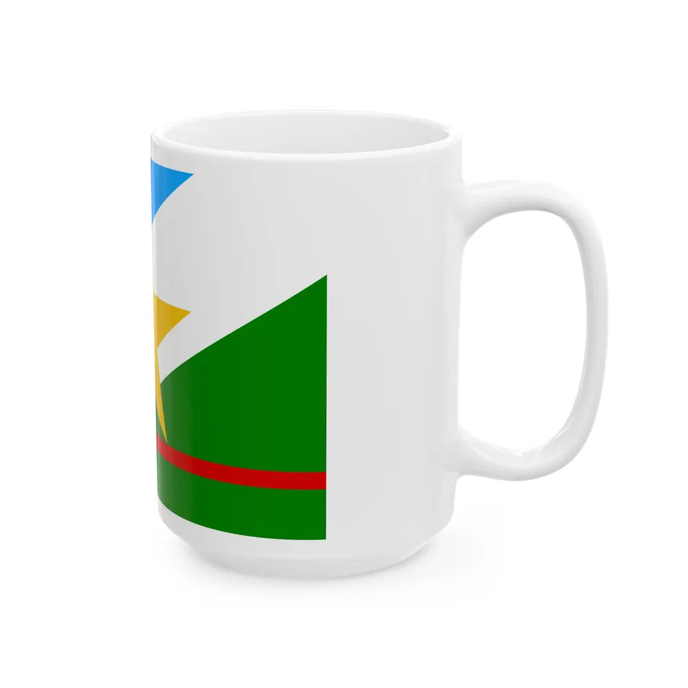 Flag of Roraima Brazil - White Coffee Mug-Go Mug Yourself