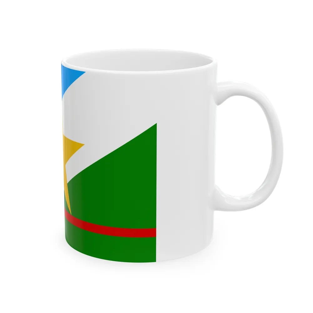 Flag of Roraima Brazil - White Coffee Mug-Go Mug Yourself