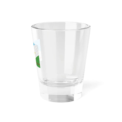 Flag of Roraima with grid (Brazil) Shot Glass 1.5oz - Go Mug Yourself