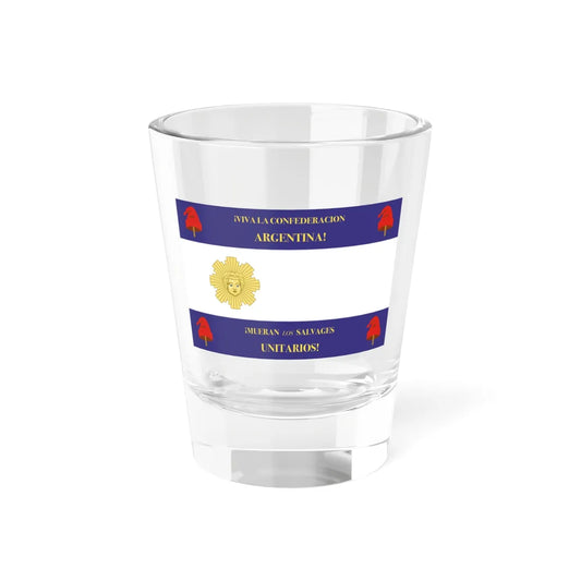 Flag of Rosas (Argentina) Shot Glass 1.5oz 1.5oz - Go Mug Yourself