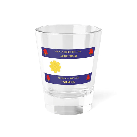 Flag of Rosas Variant (Argentina) Shot Glass 1.5oz 1.5oz - Go Mug Yourself