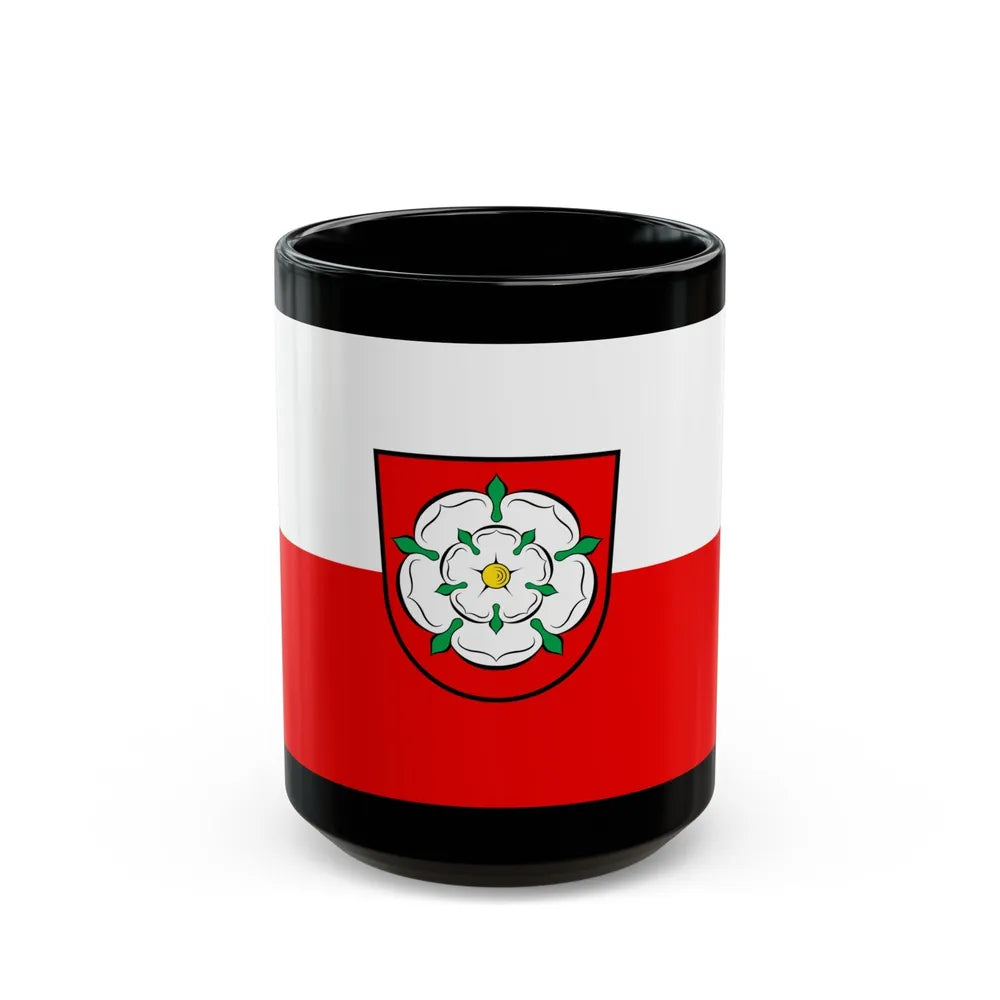 Flag of Rosenheim 2 Germany - Black Coffee Mug-15oz-Go Mug Yourself