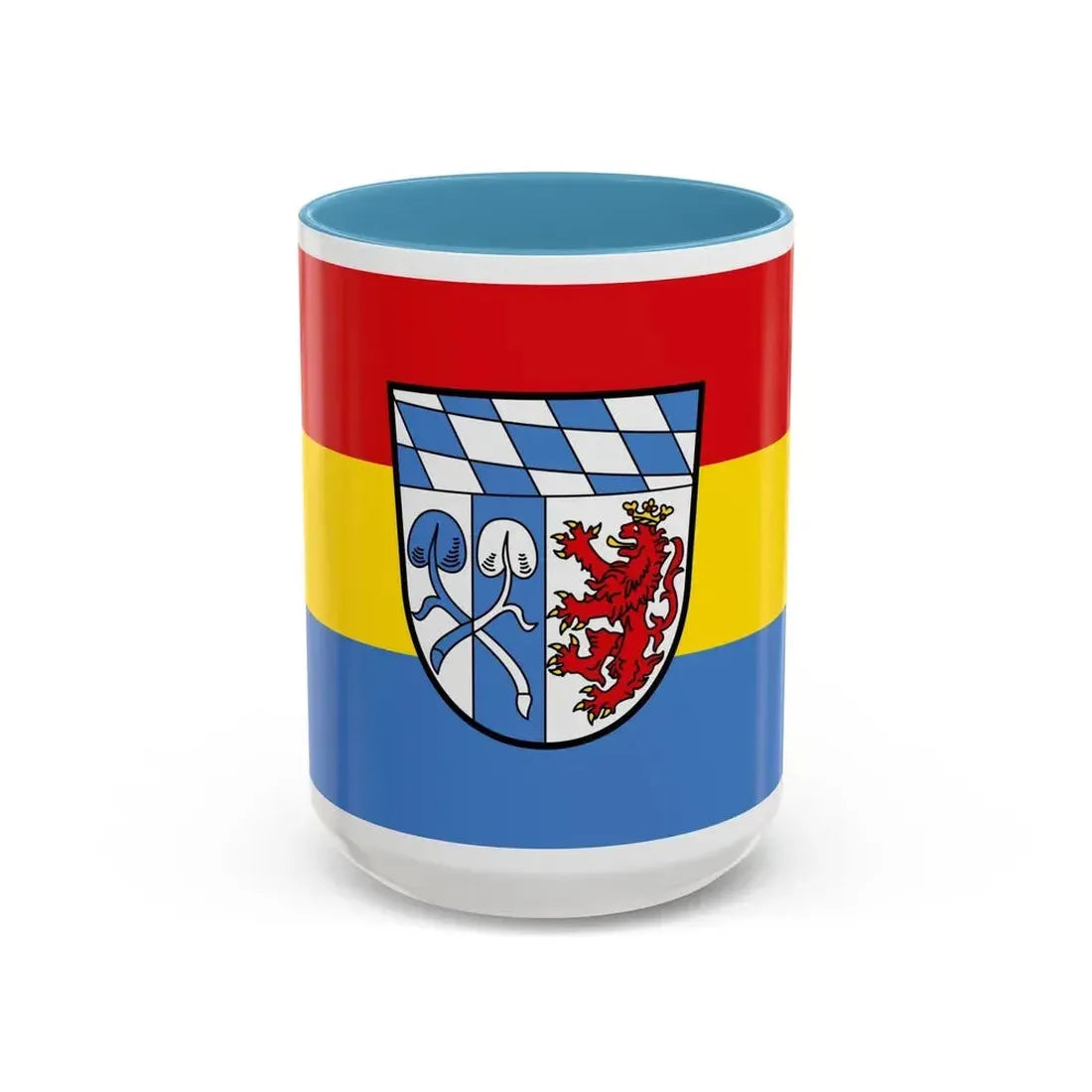 Flag of Rosenheim Germany - Accent Coffee Mug 15oz Light Blue - Go Mug Yourself
