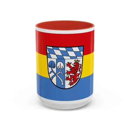 Flag of Rosenheim Germany - Accent Coffee Mug 15oz Red - Go Mug Yourself