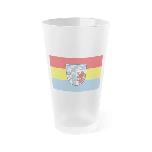 Flag of Rosenheim Germany - Frosted Pint Glass 16oz 16oz Frosted - Go Mug Yourself
