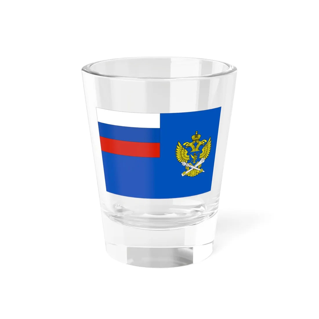 Flag of Roskomnadzor (Russia) Shot Glass 1.5oz 1.5oz - Go Mug Yourself
