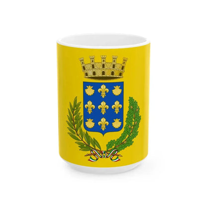 Flag of Rossano (Italy) White Coffee Mug 15oz - Go Mug Yourself