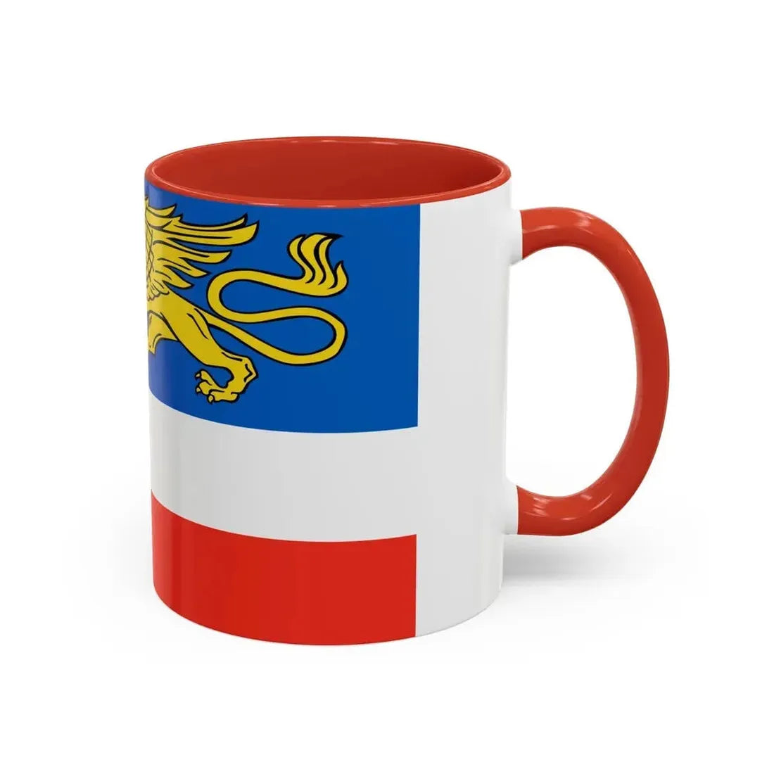 Flag of Rostock 2 Germany - Accent Coffee Mug - Go Mug Yourself