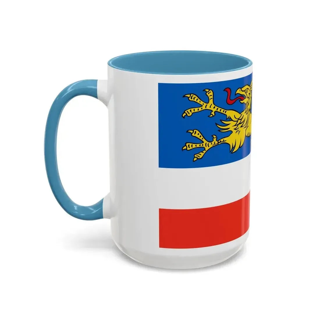 Flag of Rostock 2 Germany - Accent Coffee Mug - Go Mug Yourself