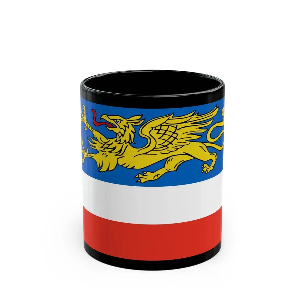 Flag of Rostock 2 Germany - Black Coffee Mug 11oz - Go Mug Yourself