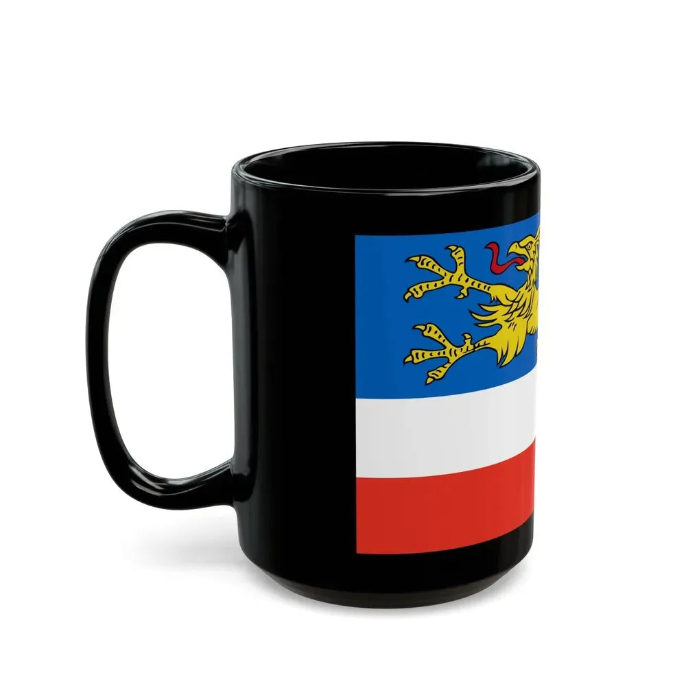 Flag of Rostock 2 Germany - Black Coffee Mug - Go Mug Yourself