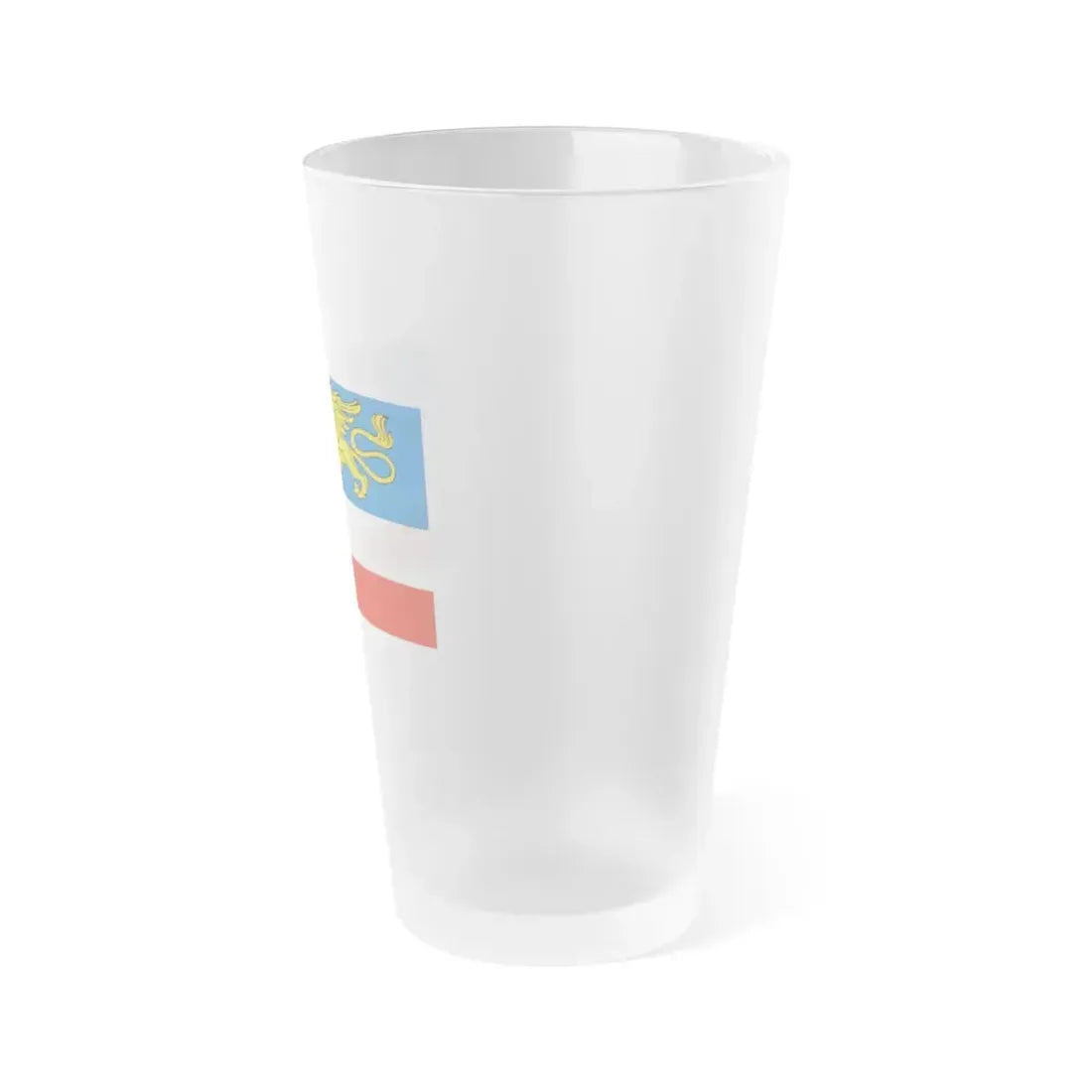 Flag of Rostock 2 Germany - Frosted Pint Glass 16oz - Go Mug Yourself