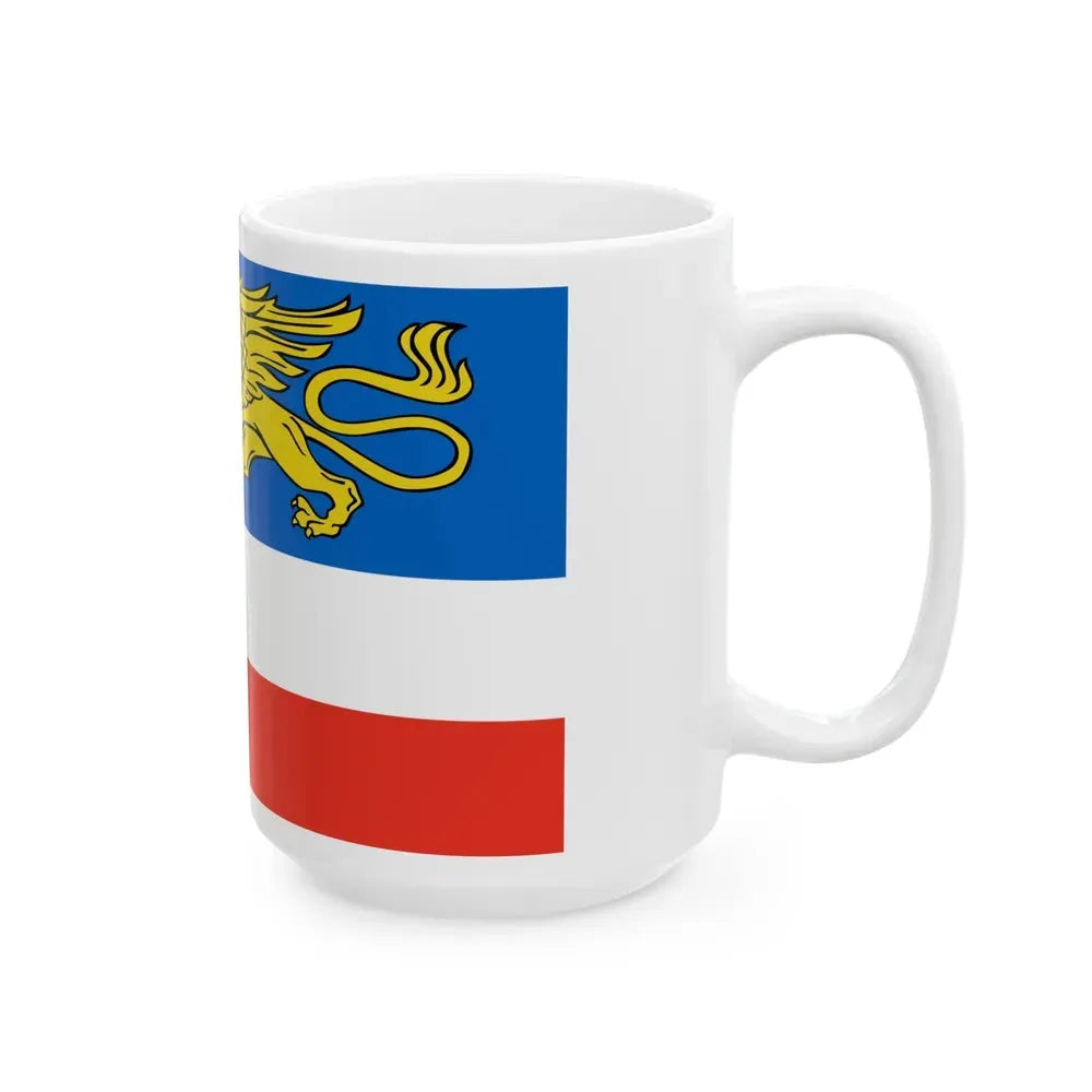 Flag of Rostock 2 Germany - White Coffee Mug - Go Mug Yourself