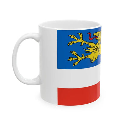 Flag of Rostock 2 Germany - White Coffee Mug - Go Mug Yourself