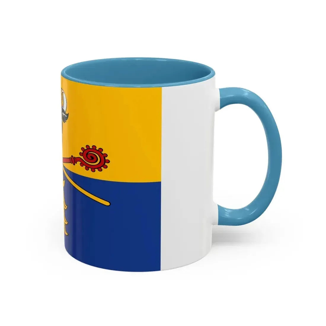Flag of Rostock Germany - Accent Coffee Mug - Go Mug Yourself