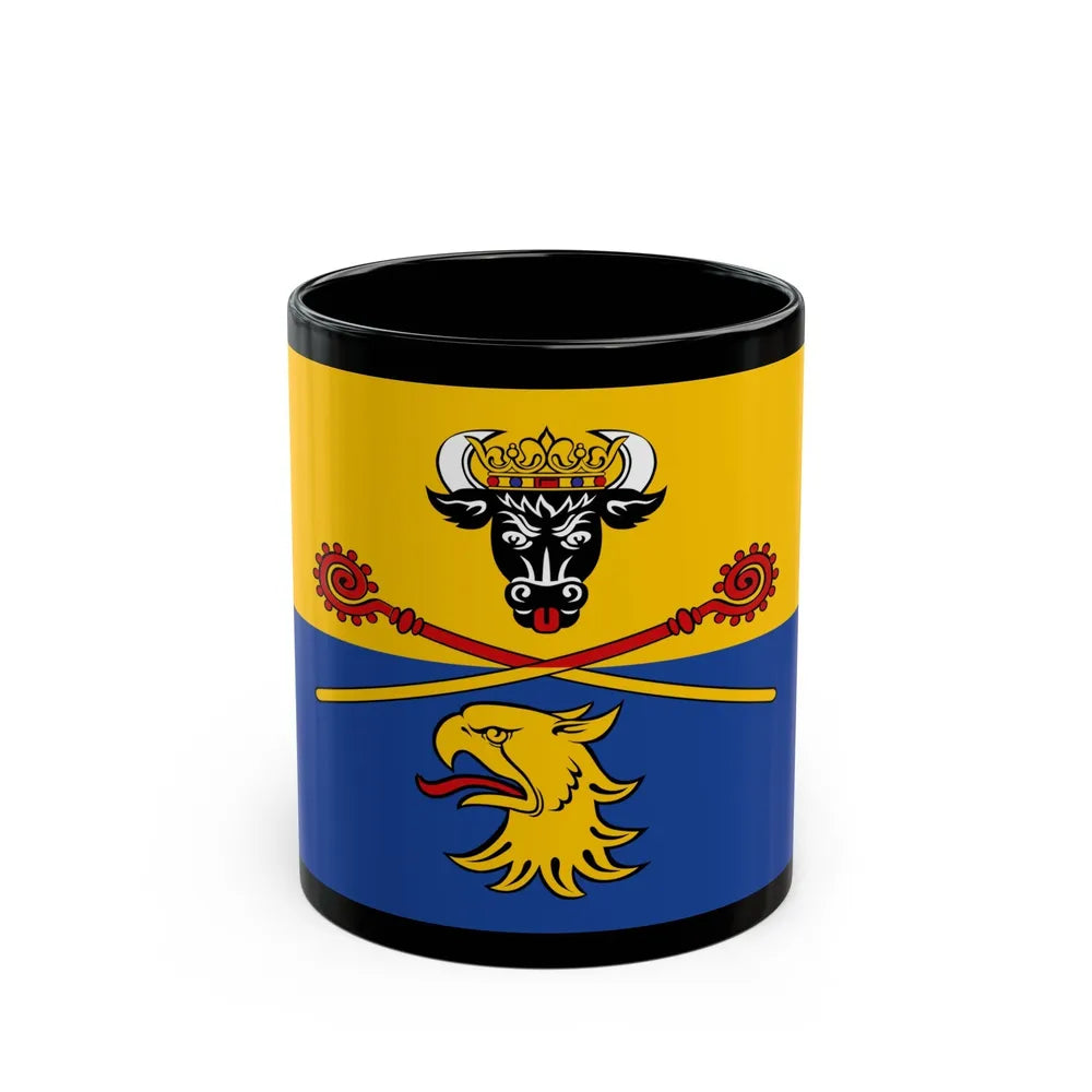 Flag of Rostock Germany - Black Coffee Mug-11oz-Go Mug Yourself