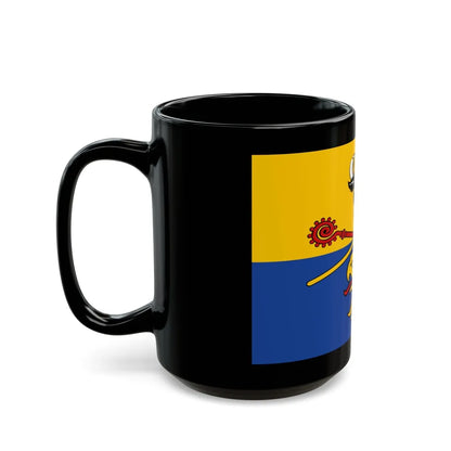 Flag of Rostock Germany - Black Coffee Mug-Go Mug Yourself