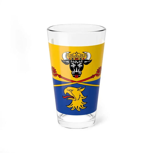 Flag of Rostock Germany - Pint Glass 16oz 16oz - Go Mug Yourself