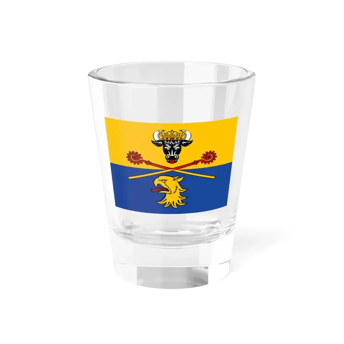 Flag of Rostock Germany - Shot Glass 1.5oz 1.5oz - Go Mug Yourself