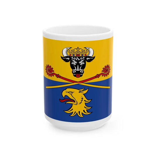 Flag of Rostock Germany - White Coffee Mug-15oz-Go Mug Yourself